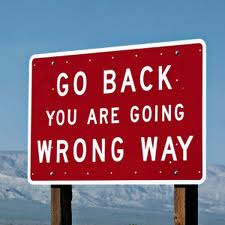 wrong way