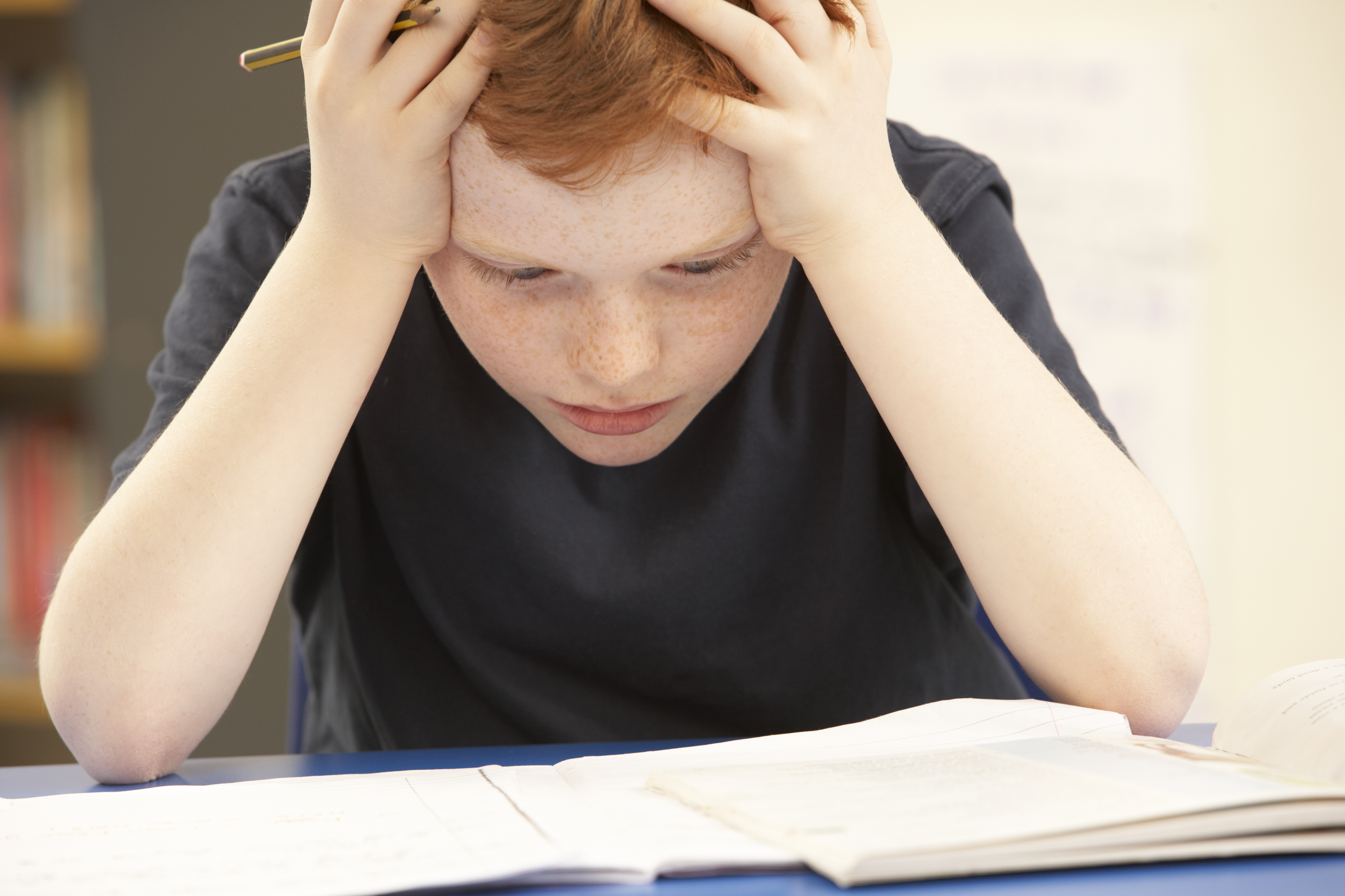 Young boy frustrated (Shutterstock)