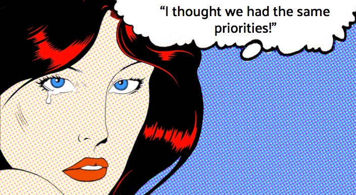 I thought we had the same priorities